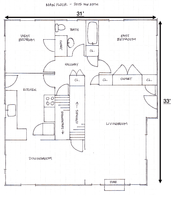 House Rental - Main Floor NW Portland